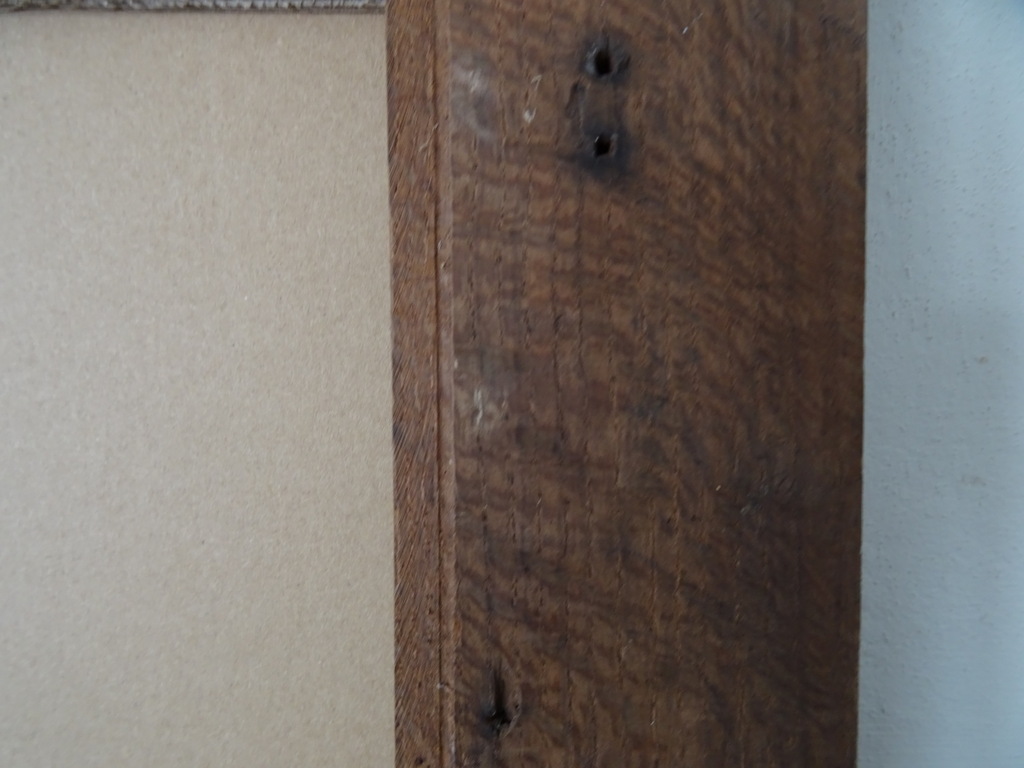 Antieke houten lijst Christus Rex 77x121cm - Afbeelding 16