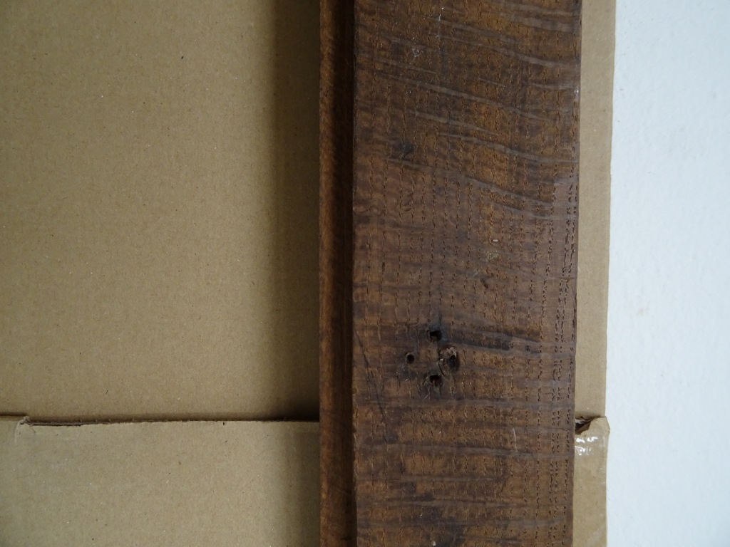 Antieke houten lijst Christus Rex 77x121cm - Afbeelding 17