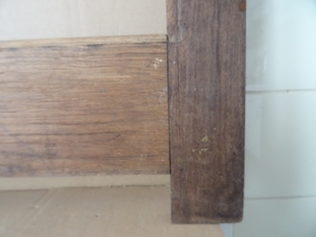 Antieke houten lijst Christus Rex 77x121cm - Afbeelding 19