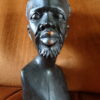 Afrikaans ebbenhouten beeld borstbeeld man 21cm