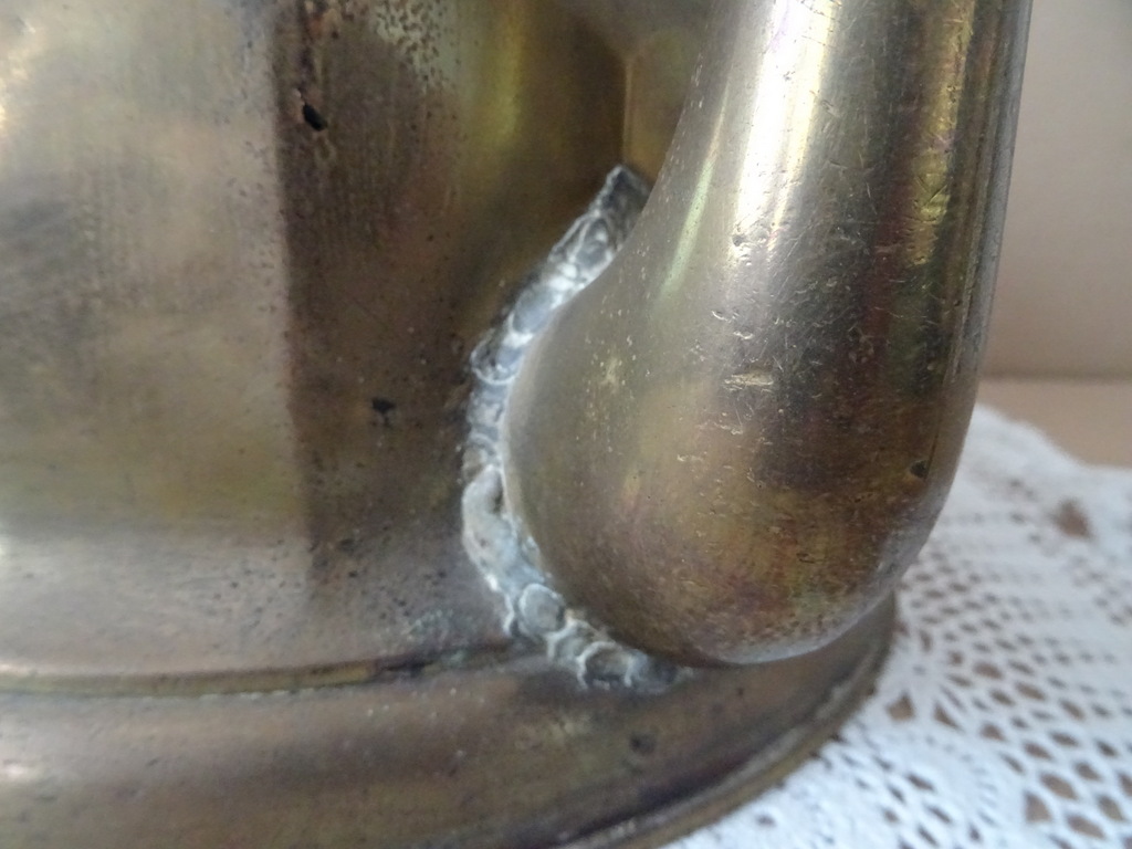 Antieke koperen waterketel 29cm - Afbeelding 10