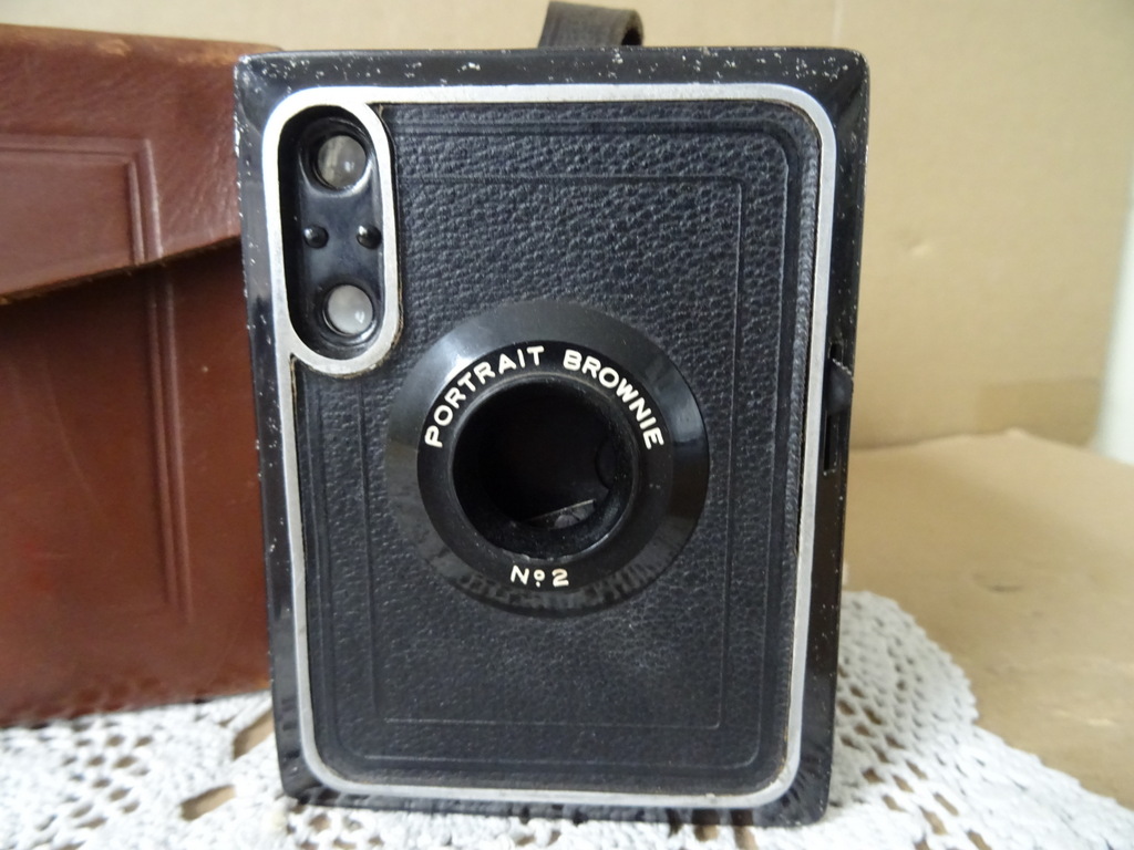 Antieke fotocamera Kodak portrait brownie no 2 - Afbeelding 2