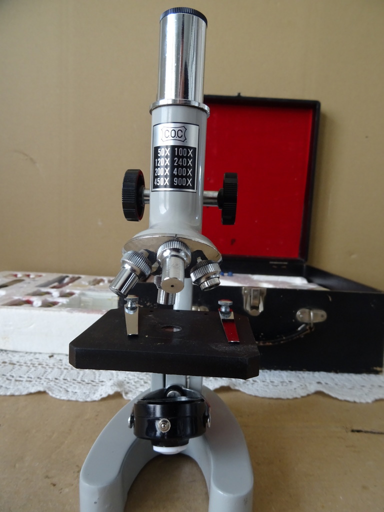 Vintage C.O.C. microscoop 50x 900x - Afbeelding 3