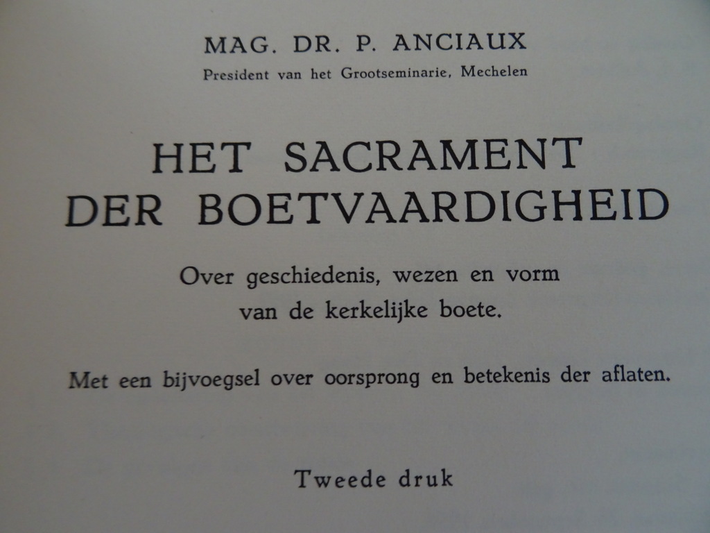 P. Anciaux Dr. M. Fraeyman Sacramentenleer 1 2 en 3 - Afbeelding 5