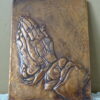 Plaquette Albrecht Dürer Biddende handen 19x26cm