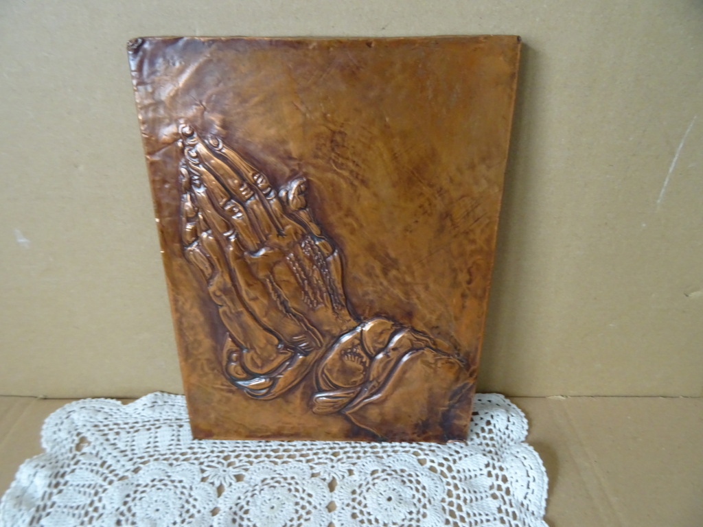 Plaquette Albrecht Dürer Biddende handen 19x26cm - Afbeelding 4