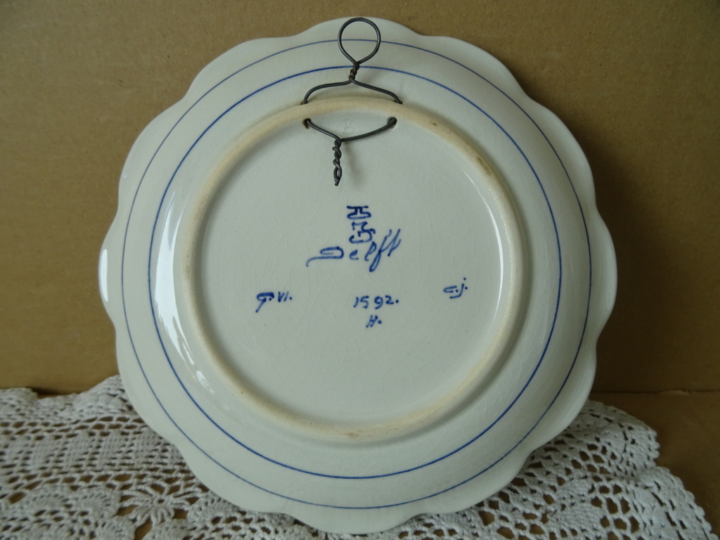 Vintage wandbord Porceleyne fles 19cm - Afbeelding 9