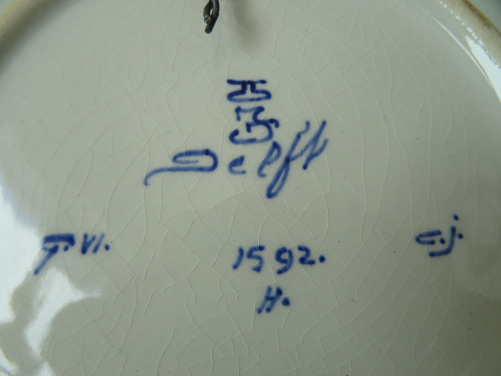 Vintage wandbord Porceleyne fles 19cm - Afbeelding 11