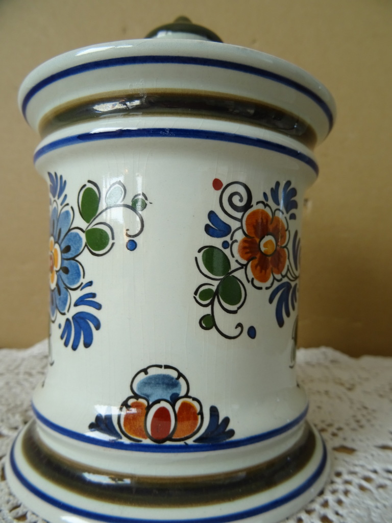 Vintage pot Delft Polychroom Holland 15cm - Afbeelding 3