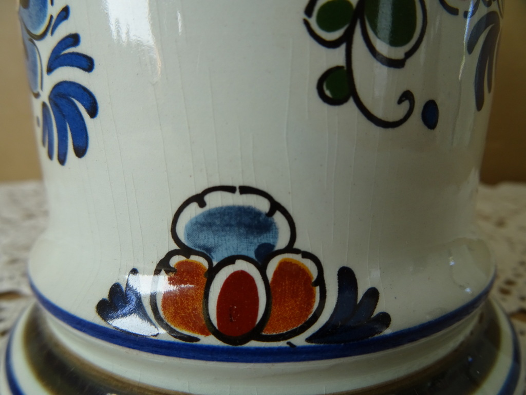 Vintage pot Delft Polychroom Holland 15cm - Afbeelding 4