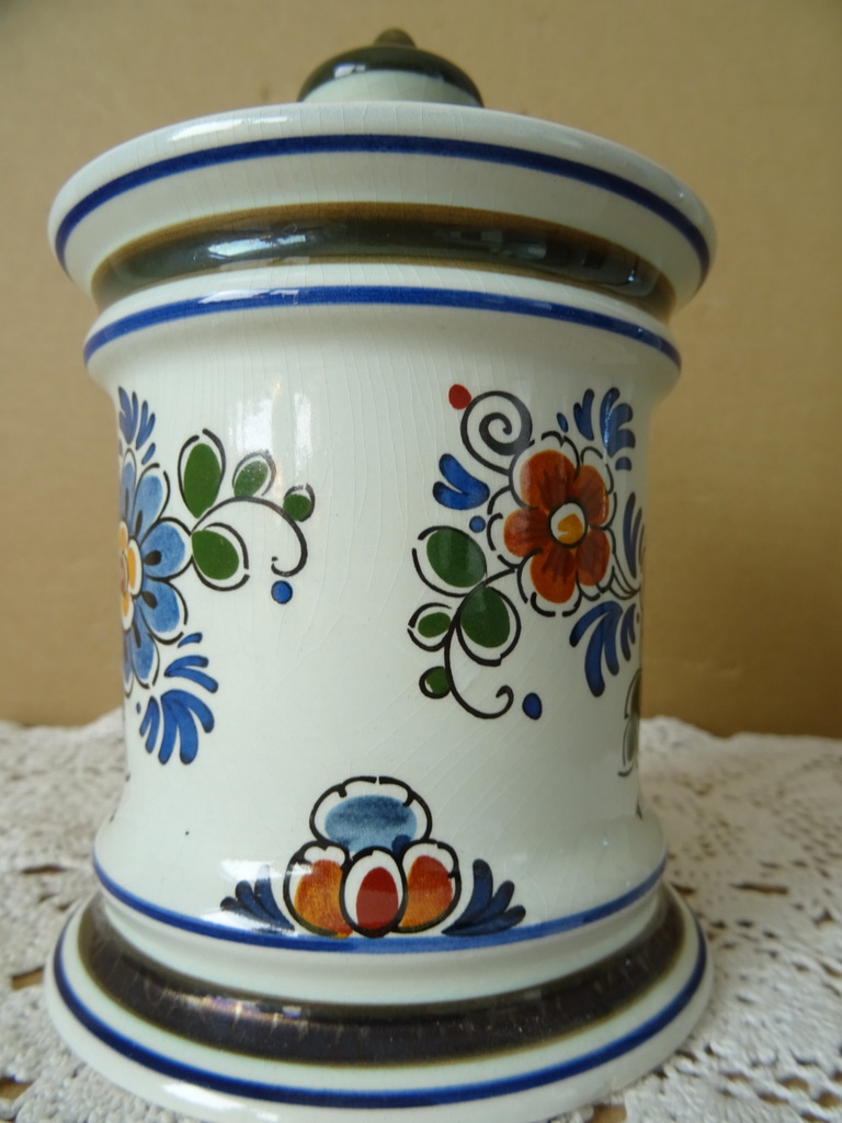 Vintage pot Delft Polychroom Holland 15cm - Afbeelding 6