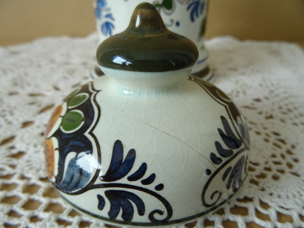 Vintage pot Delft Polychroom Holland 15cm - Afbeelding 8