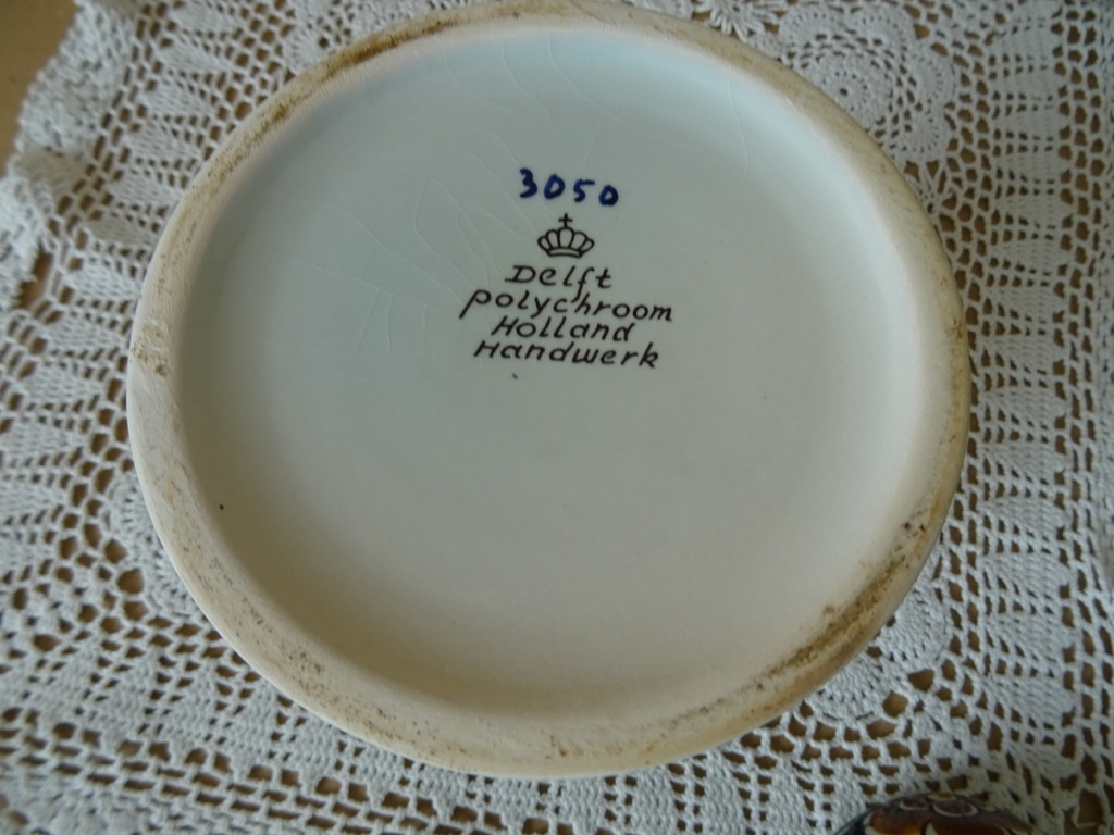Vintage pot Delft Polychroom Holland 15cm - Afbeelding 12