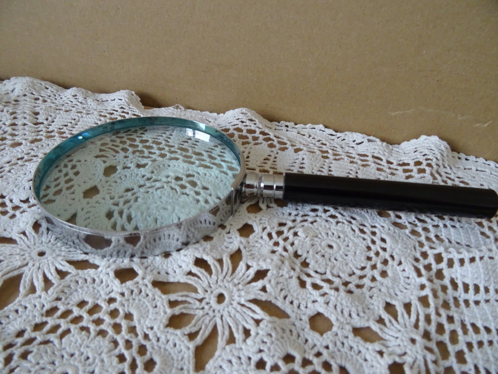 Groot vintage bakelieten vergrootglas 20cm - Afbeelding 2