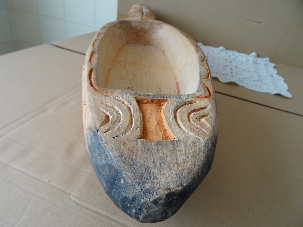 Inheemse schaal Asmat Papoea 83cm perahu - Afbeelding 15