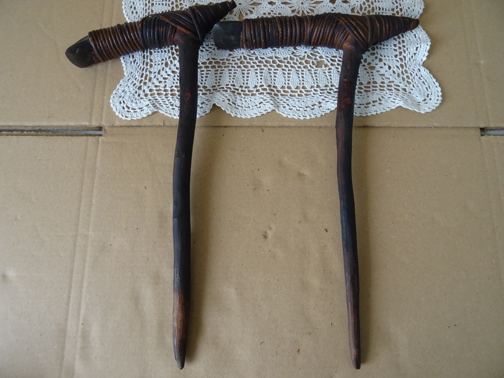 Inheemse set bijlen Asmat Papoea 36cm - Afbeelding 2