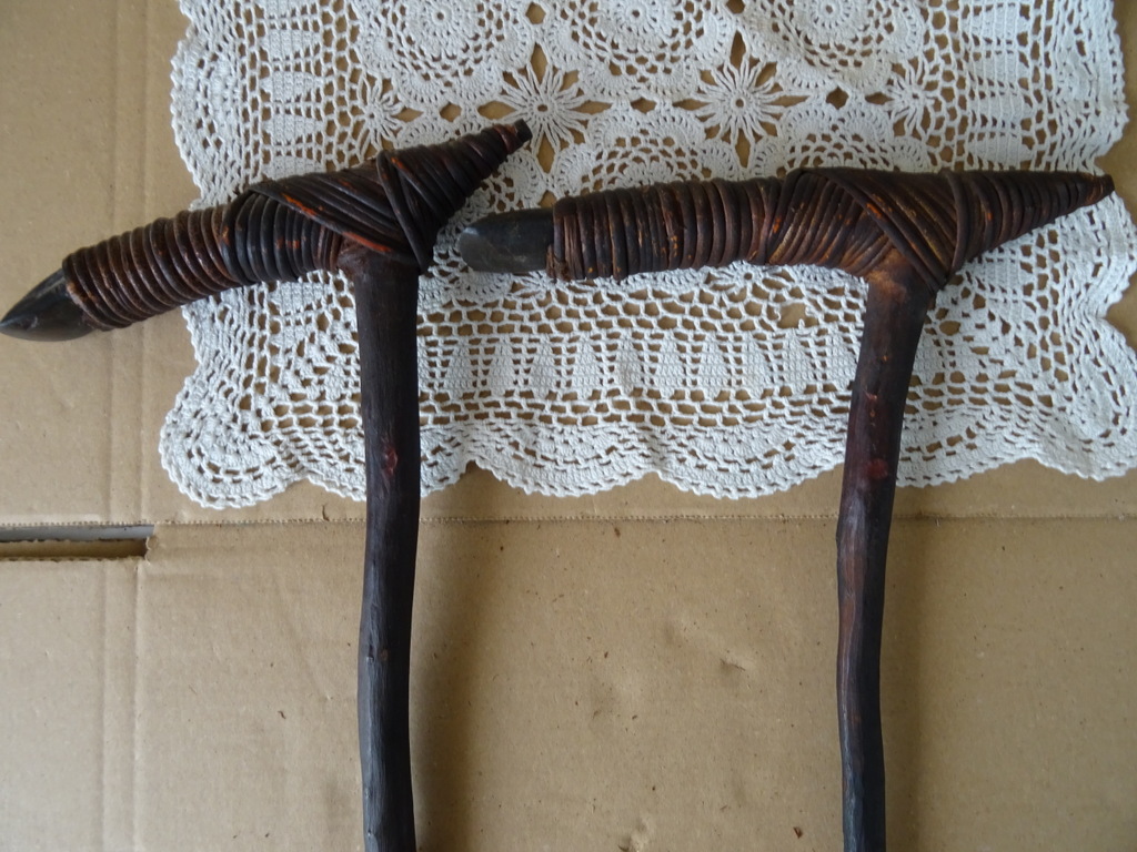 Inheemse set bijlen Asmat Papoea 36cm - Afbeelding 3