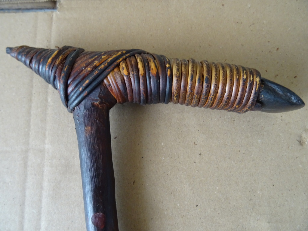 Inheemse set bijlen Asmat Papoea 36cm - Afbeelding 11