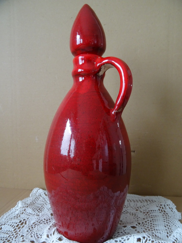 Aardewerk design karaf vaas 40cm - Afbeelding 7