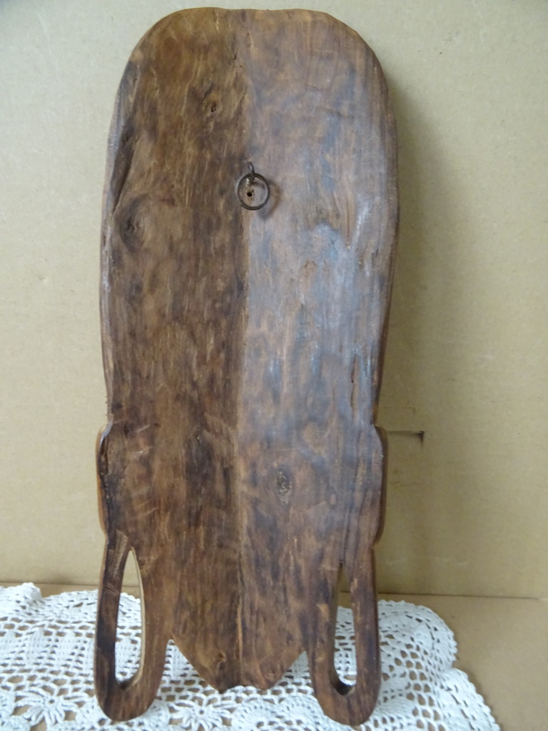 Houten masker Kenia met parelmoer 32cm - Afbeelding 16