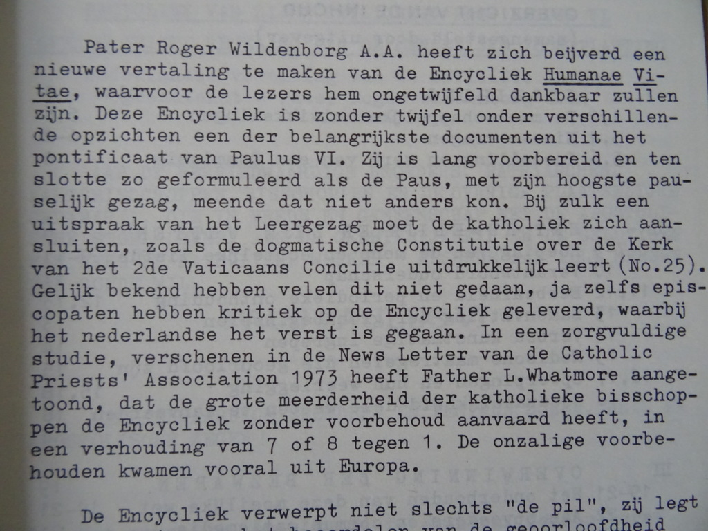 Paus Paulus VI Pont. Max. Encycliek Humanae Vitae - Afbeelding 8