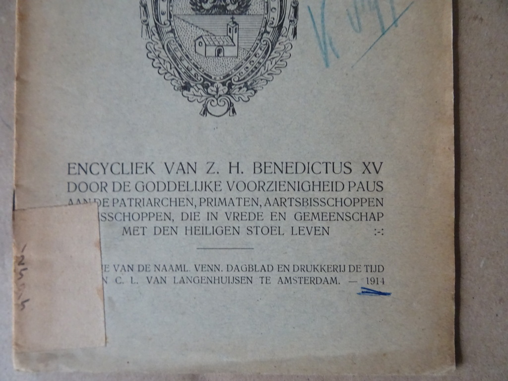 Paus Benedictus XV Encycliek over den Vrede - Afbeelding 3