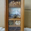 Vintage houten schaduwdoos shadow box display