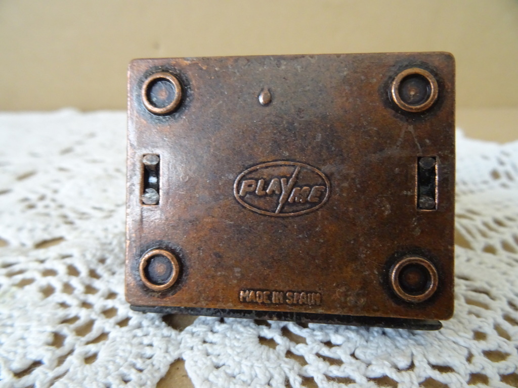 Koperen puntenslijper kassa 6cm vintage - Afbeelding 8
