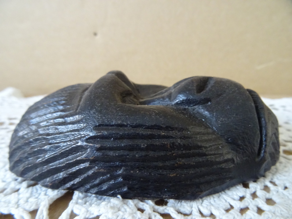 Inheems houten miniatuur masker gorilla Mali 10cm - Afbeelding 6