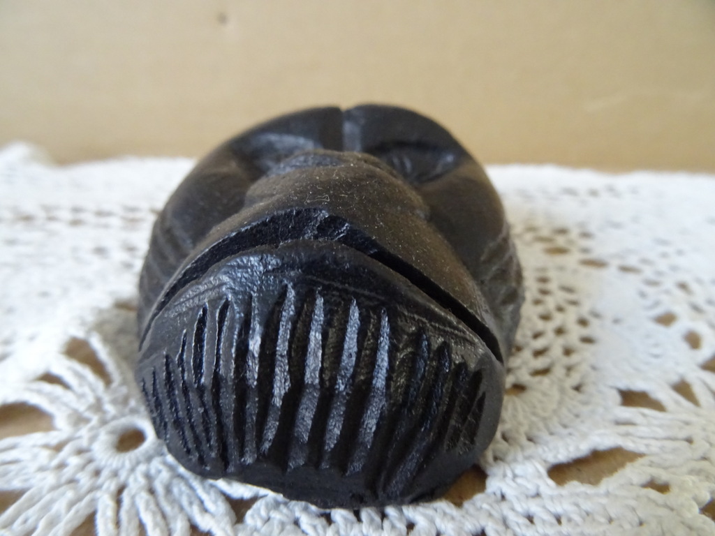 Inheems houten miniatuur masker gorilla Mali 10cm - Afbeelding 7