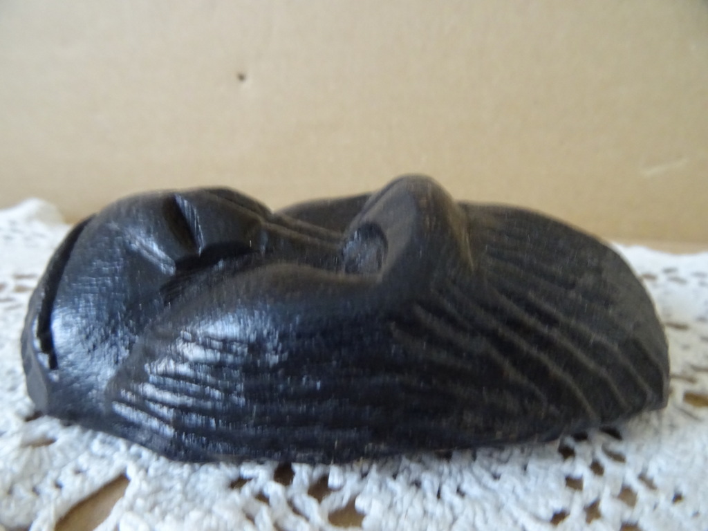 Inheems houten miniatuur masker gorilla Mali 10cm - Afbeelding 8