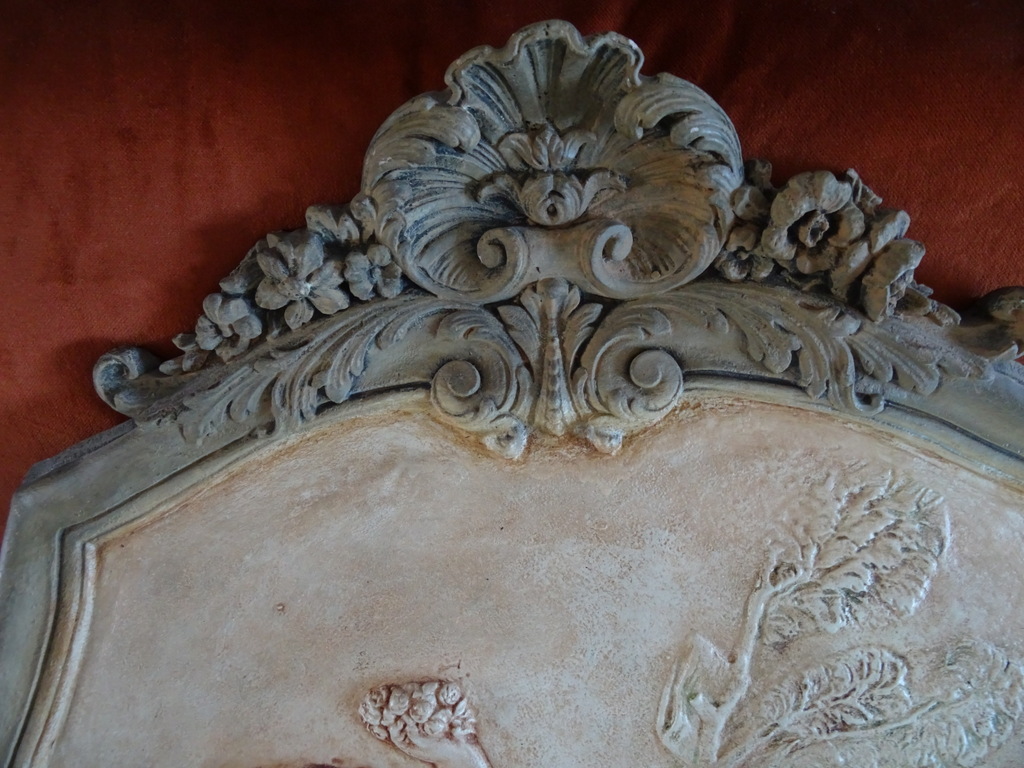 Antiek of vintage wandpaneel Sint Sebastiaan 81x87cm - Afbeelding 9