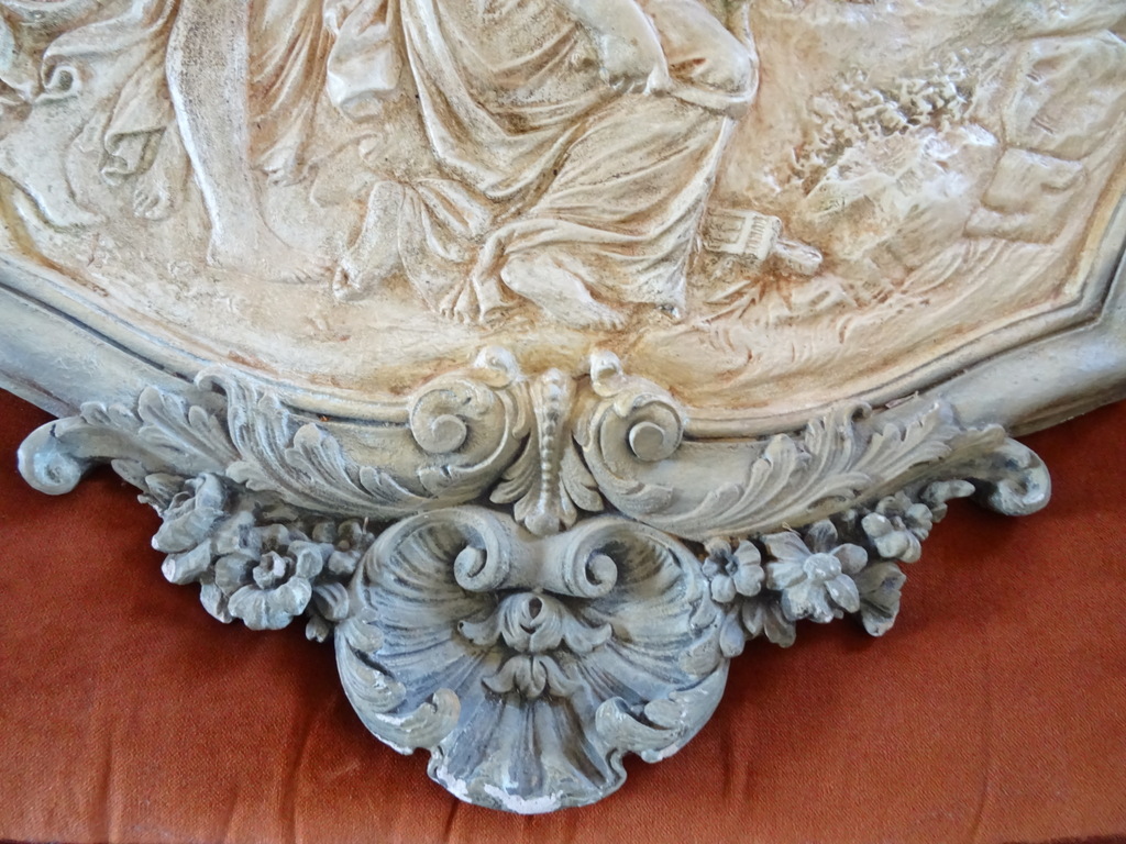 Antiek of vintage wandpaneel Sint Sebastiaan 81x87cm - Afbeelding 14