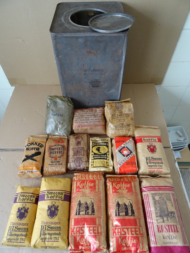 Collectie antieke en of vintage koffie koffiebonen - Afbeelding 22