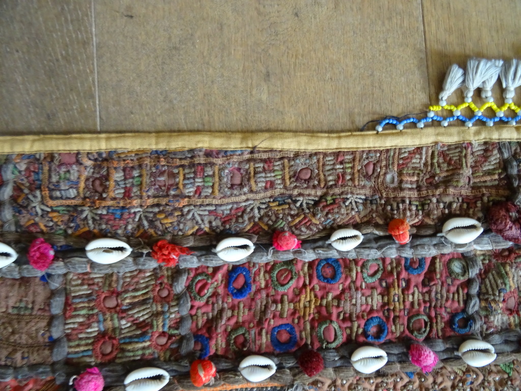 Vintage handgeweven kleed of wandkleed Afghanistan 108x72cm - Afbeelding 7