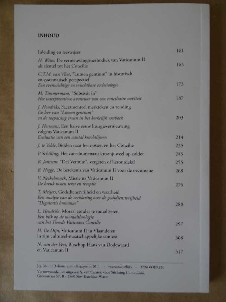 Redactie Communio Het tweede Vaticaans Concilie - Afbeelding 14