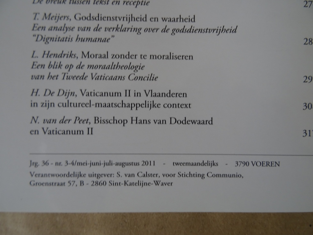 Redactie Communio Het tweede Vaticaans Concilie - Afbeelding 17