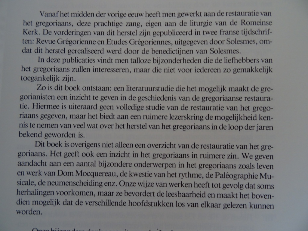 Dr. H. P. M. Litjens De restauratie van het Gregoriaans - Afbeelding 5