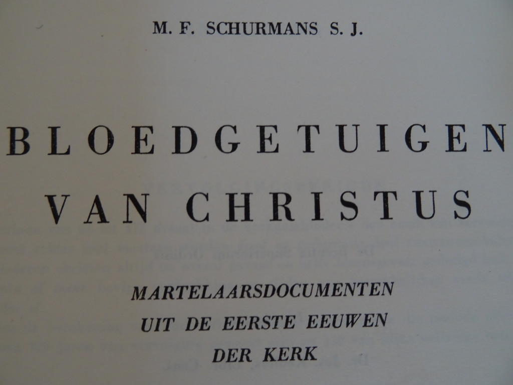 M. F. Schurmans S. J. Bloedgetuigen van Christus - Afbeelding 3