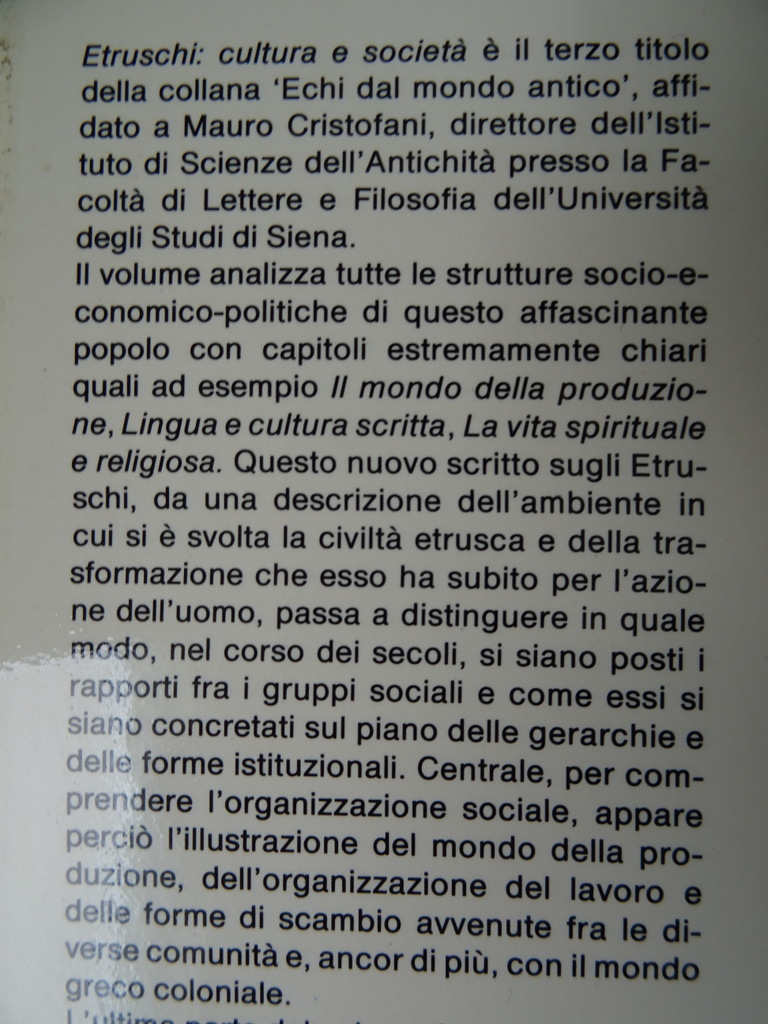 Mauro Cristofani Etruschi cultura e societa - Afbeelding 4