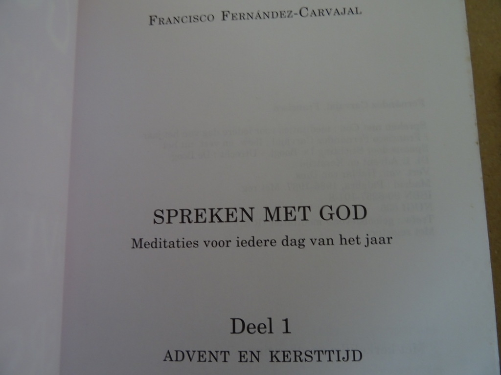 Francisco Fernández-Carvajal Spreken met God Meditaties Advent en kersttijd - Afbeelding 6