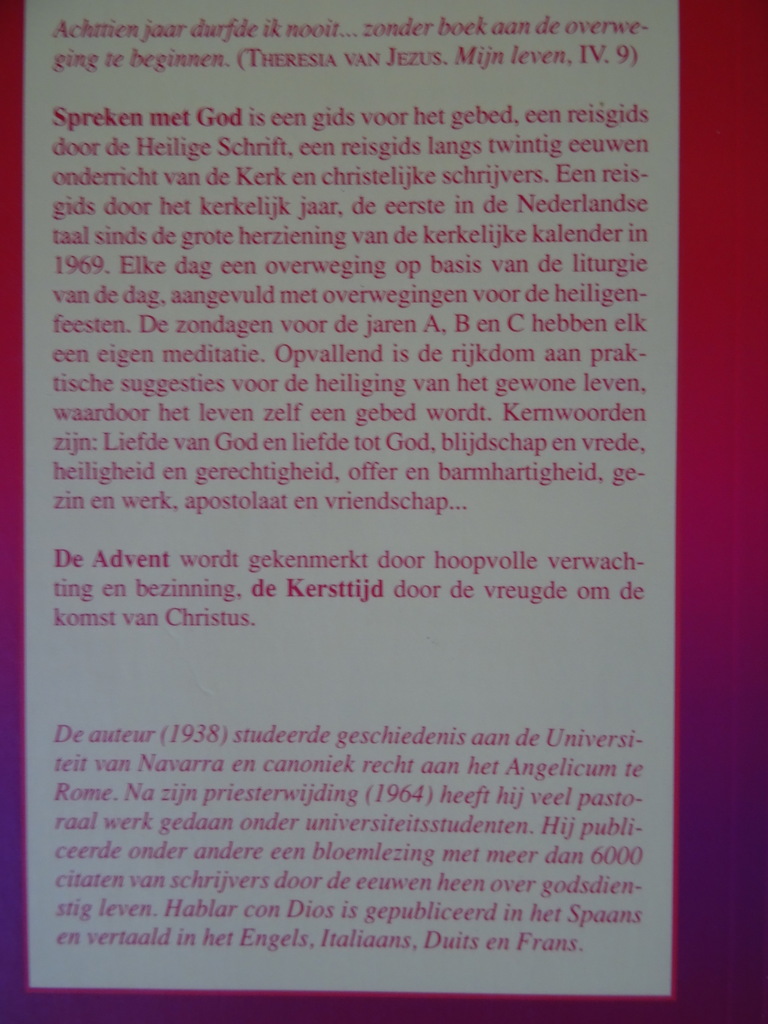 Francisco Fernández-Carvajal Spreken met God Meditaties Advent en kersttijd - Afbeelding 14