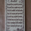 Vintage tegel met Noodlot Ga nooit heen