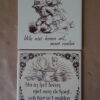 Vintage tegels met spreuk o.a. Mosa 19 euro per stuk