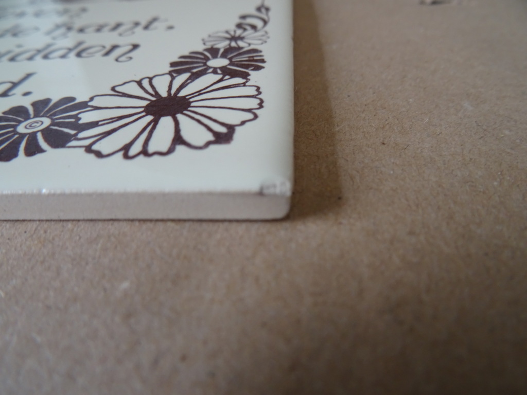 Vintage tegels met spreuk o.a. Mosa 19 euro per stuk - Afbeelding 13