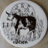 Vintage tegel met sterrenbeeld Stier 9cm