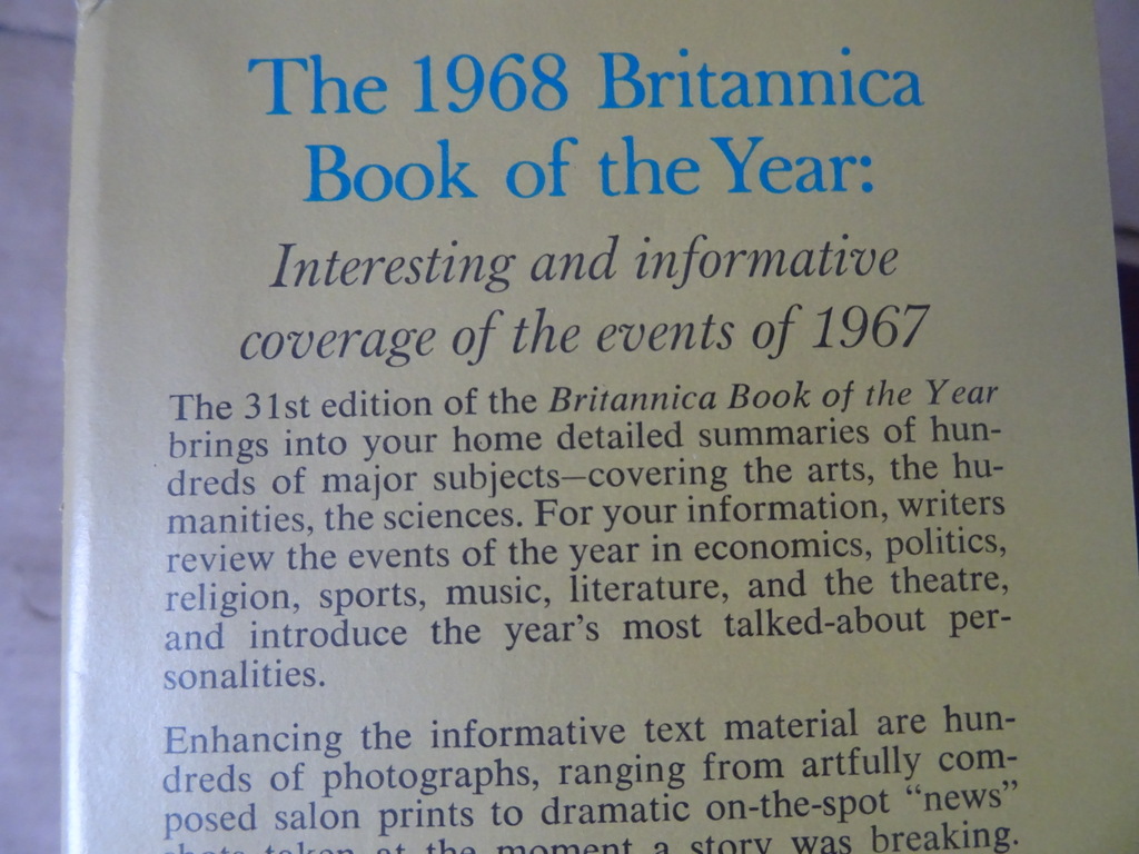 1968 Britannica book of the year - Afbeelding 3