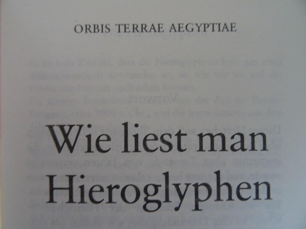 Orbis Terrae Aegyptiae Wie liest man Hieroglyphen - Afbeelding 4