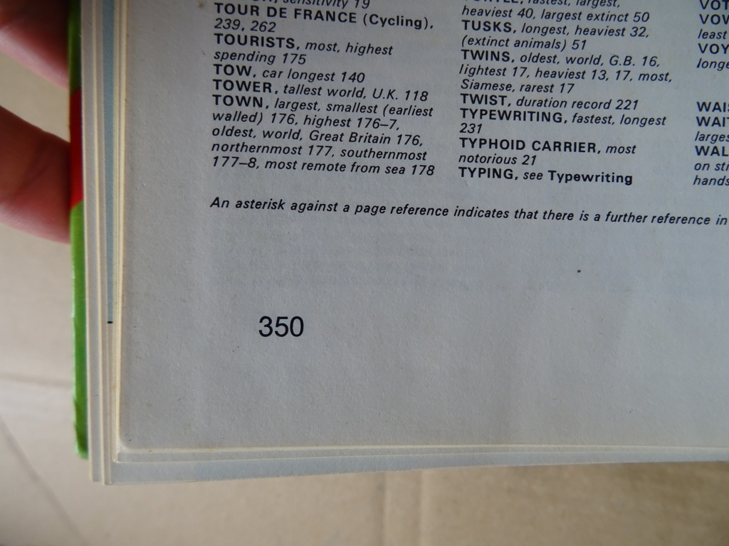 Norris McWhirter Guinness book of records 1979 Edition - Afbeelding 12