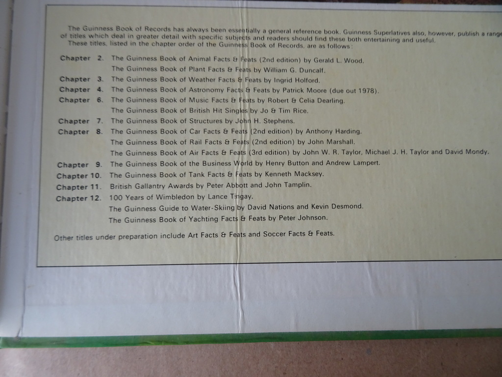 Norris McWhirter Guinness book of records 1979 Edition - Afbeelding 14